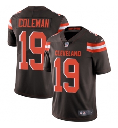 Youth Nike Cleveland Browns #19 Corey Coleman Brown Team Color Vapor Untouchable Limited Player NFL Jersey