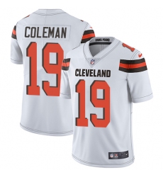 Youth Nike Cleveland Browns #19 Corey Coleman White Vapor Untouchable Limited Player NFL Jersey