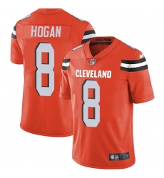 Youth Nike Cleveland Browns #8 Kevin Hogan Orange Alternate Vapor Untouchable Limited Player NFL Jersey
