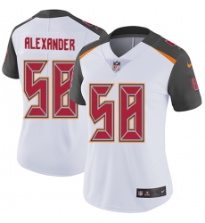 Women's Nike Tampa Bay Buccaneers #58 Kwon Alexander White Vapor Untouchable Limited Player NFL Jersey