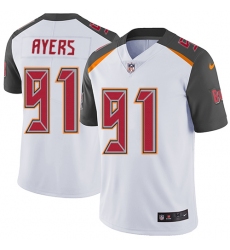 Youth Nike Tampa Bay Buccaneers #91 Robert Ayers White Vapor Untouchable Limited Player NFL Jersey