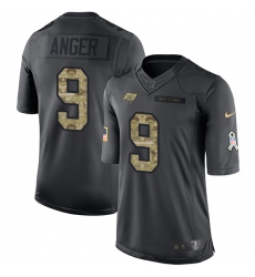 Youth Nike Tampa Bay Buccaneers #9 Bryan Anger Limited Black 2016 Salute to Service NFL Jersey