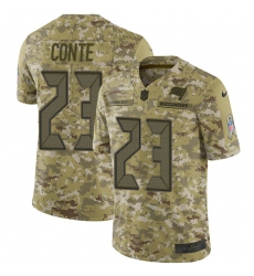 Youth Nike Tampa Bay Buccaneers #23 Chris Conte Limited Camo 2018 Salute to Service NFL Jersey