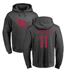 NFL Nike Arizona Cardinals #11 Larry Fitzgerald Ash One Color Pullover Hoodie