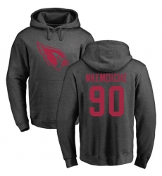 NFL Nike Arizona Cardinals #90 Robert Nkemdiche Ash One Color Pullover Hoodie