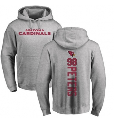 NFL Nike Arizona Cardinals #98 Corey Peters Ash Backer Pullover Hoodie