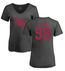 NFL Women's Nike Arizona Cardinals #98 Corey Peters Ash One Color T-Shirt