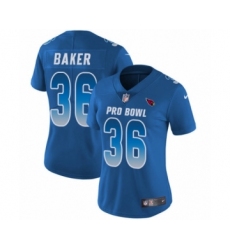 Women's Arizona Cardinals #36 Budda Baker Limited Royal Blue 2018 Pro Bowl Football Jersey Women's Arizona Cardinals #36 Budda Baker Limited Royal Blue 2018 Pro Bowl Football Jersey