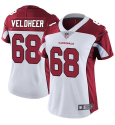 Women's Nike Arizona Cardinals #68 Jared Veldheer White Vapor Untouchable Limited Player NFL Jersey