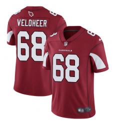 Youth Nike Arizona Cardinals #68 Jared Veldheer Red Team Color Vapor Untouchable Limited Player NFL Jersey