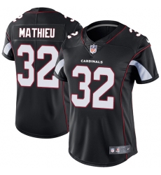 Women's Nike Arizona Cardinals #32 Tyrann Mathieu Black Alternate Vapor Untouchable Limited Player NFL Jersey