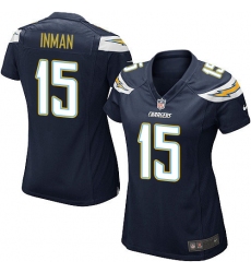 Women's Nike Los Angeles Chargers #15 Dontrelle Inman Game Navy Blue Team Color NFL Jersey
