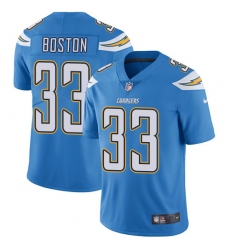 Youth Nike Los Angeles Chargers #33 Tre Boston Electric Blue Alternate Vapor Untouchable Limited Player NFL Jersey
