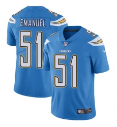 Youth Nike Los Angeles Chargers #51 Kyle Emanuel Elite Electric Blue Alternate NFL Jersey