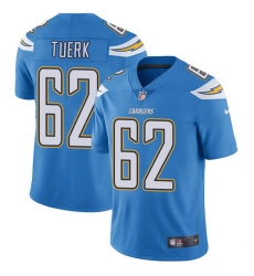 Youth Nike Los Angeles Chargers #62 Max Tuerk Elite Electric Blue Alternate NFL Jersey