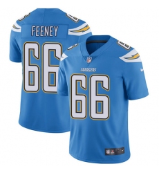 Men's Nike Los Angeles Chargers #66 Dan Feeney Electric Blue Alternate Vapor Untouchable Limited Player NFL Jersey