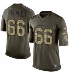Men's Nike Los Angeles Chargers #66 Dan Feeney Elite Green Salute to Service NFL Jersey