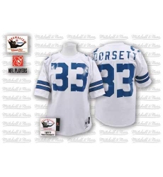 Mitchell and Ness Dallas Cowboys #33 Tony Dorsett Authentic White Throwback NFL Jersey