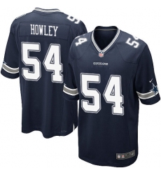 Men's Nike Dallas Cowboys #54 Chuck Howley Game Navy Blue Team Color NFL Jersey