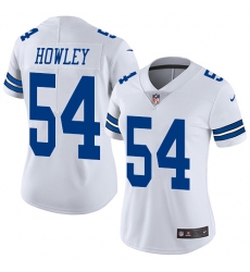 Women's Nike Dallas Cowboys #54 Chuck Howley White Vapor Untouchable Limited Player NFL Jersey