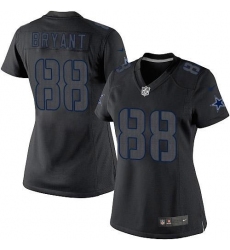 Women's Nike Dallas Cowboys #88 Dez Bryant Limited Black Impact NFL Jersey