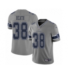 Women's Dallas Cowboys #38 Jeff Heath Limited Gray Inverted Legend Football Jersey