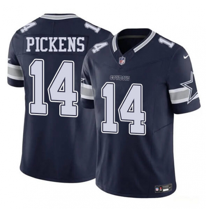 Men's Dallas Cowboys #14 George Pickens Blue 2025 Draft F.U.S.E. Vapor Untouchable Limited Football Stitched Jersey