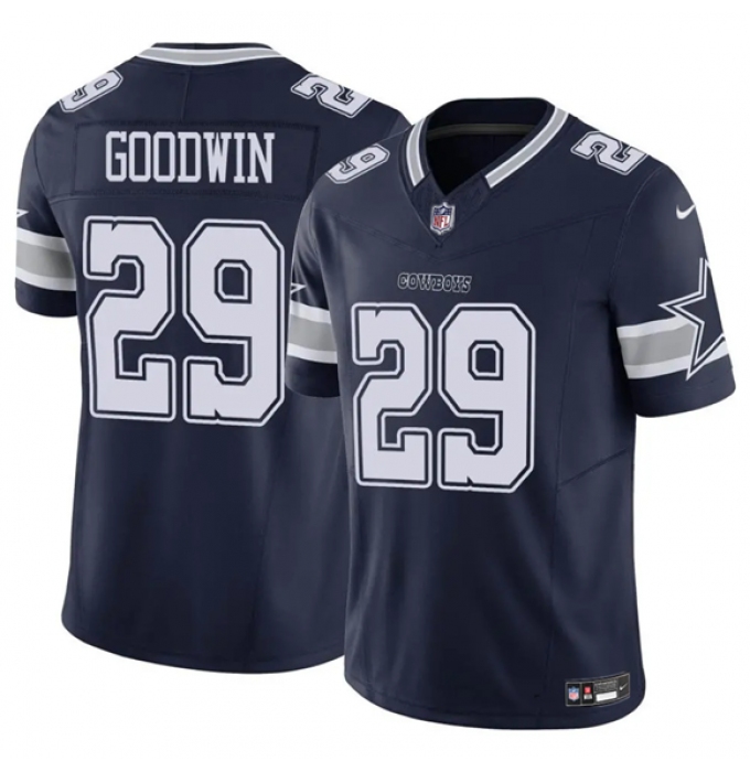 Men's Dallas Cowboys #29 C.J. Goodwin Navy 2025 F.U.S.E Vapor Untouchable Limited Football Stitched Jersey