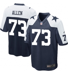 Men's Nike Dallas Cowboys #73 Larry Allen Game Navy Blue Throwback Alternate NFL Jersey