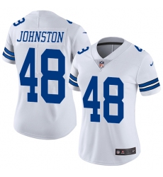 Women's Nike Dallas Cowboys #48 Daryl Johnston White Vapor Untouchable Limited Player NFL Jersey