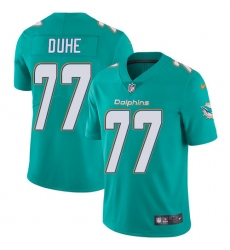 Youth Nike Miami Dolphins #77 Adam Joseph Duhe Aqua Green Team Color Vapor Untouchable Limited Player NFL Jersey