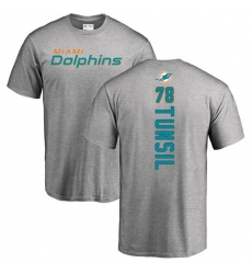 NFL Nike Miami Dolphins #78 Laremy Tunsil Ash Backer T-Shirt