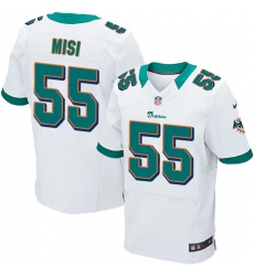 Men's Nike Miami Dolphins #55 Koa Misi Elite White NFL Jersey