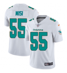 Men's Nike Miami Dolphins #55 Koa Misi White Vapor Untouchable Limited Player NFL Jersey