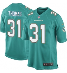 Men's Nike Miami Dolphins #31 Michael Thomas Game Aqua Green Team Color NFL Jersey