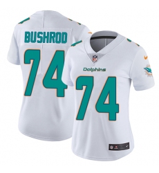 Women's Nike Miami Dolphins #74 Jermon Bushrod Elite White NFL Jersey