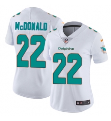 Women's Nike Miami Dolphins #22 T.J. McDonald White Vapor Untouchable Limited Player NFL Jersey