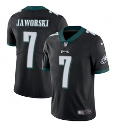 Youth Nike Philadelphia Eagles #7 Ron Jaworski Black Alternate Vapor Untouchable Limited Player NFL Jersey