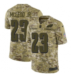 Men's Nike Philadelphia Eagles #23 Rodney McLeod Limited Camo 2018 Salute to Service NFL Jersey