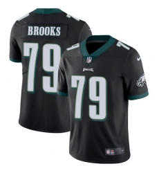 Men's Nike Philadelphia Eagles #79 Brandon Brooks Black Alternate Vapor Untouchable Limited Player NFL Jersey