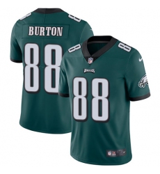 Youth Nike Philadelphia Eagles #88 Trey Burton Midnight Green Team Color Vapor Untouchable Limited Player NFL Jersey
