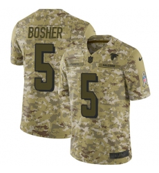 Youth Nike Atlanta Falcons #5 Matt Bosher Limited Camo 2018 Salute to Service NFL Jersey