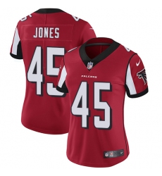 Women's Nike Atlanta Falcons #45 Deion Jones Red Team Color Vapor Untouchable Limited Player NFL Jersey