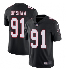 Men's Nike Atlanta Falcons #91 Courtney Upshaw Black Alternate Vapor Untouchable Limited Player NFL Jersey