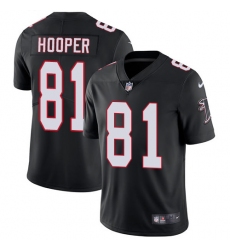 Men's Nike Atlanta Falcons #81 Austin Hooper Black Alternate Vapor Untouchable Limited Player NFL Jersey