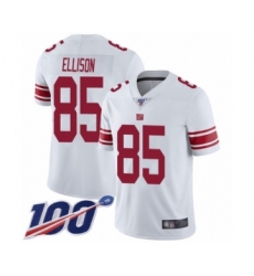 Men's New York Giants #85 Rhett Ellison White Vapor Untouchable Limited Player 100th Season Football Jersey