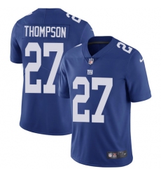 Men's Nike New York Giants #27 Darian Thompson Royal Blue Team Color Vapor Untouchable Limited Player NFL Jersey