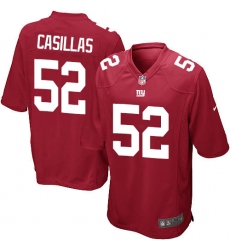 Men's Nike New York Giants #52 Jonathan Casillas Game Red Alternate NFL Jersey