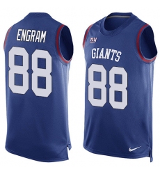 Men's Nike New York Giants #88 Evan Engram Limited Royal Blue Player Name & Number Tank Top NFL Jersey