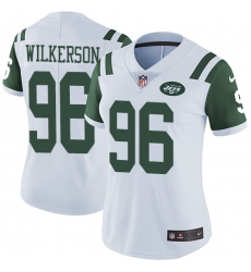 Women's Nike New York Jets #96 Muhammad Wilkerson White Vapor Untouchable Limited Player NFL Jersey